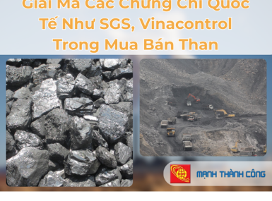 Giải M&atilde; C&aacute;c Chứng Chỉ Quốc Tế Như SGS, Vinacontrol Trong Mua B&aacute;n Than